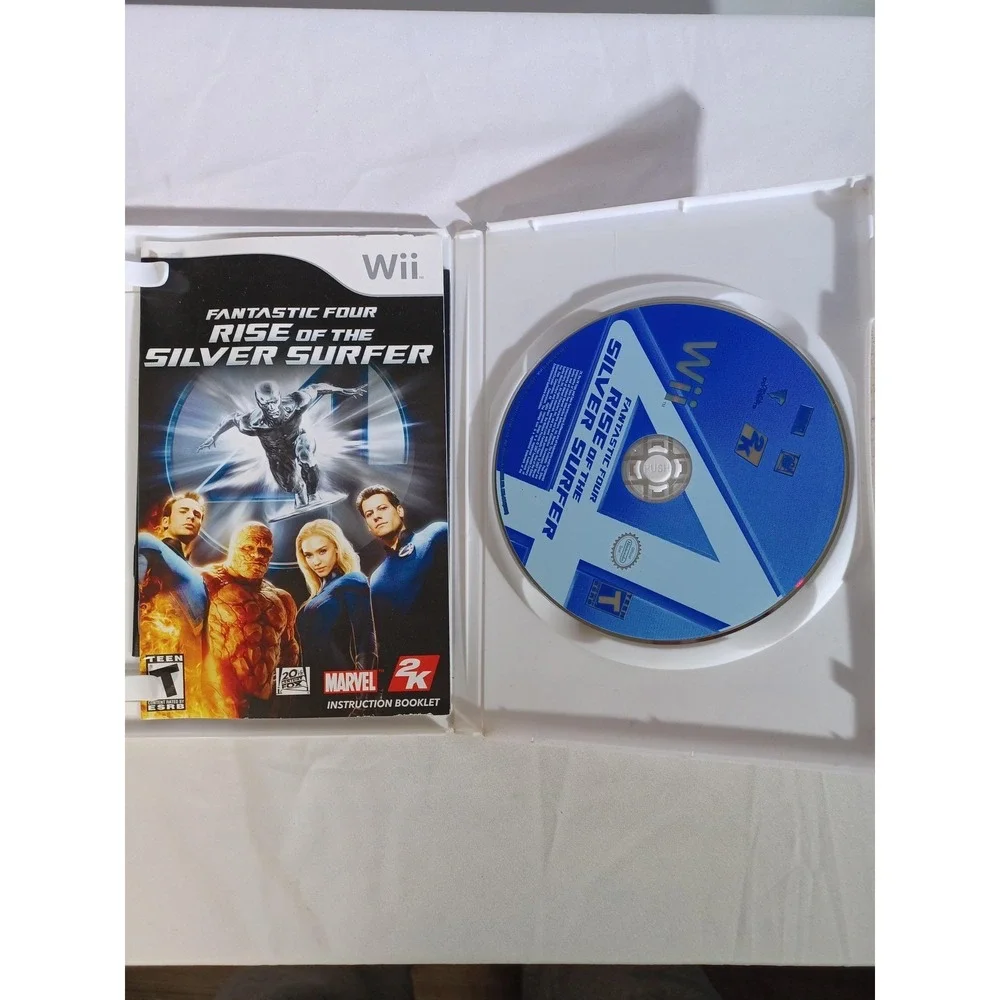 Fantastic 4 Rise Of‎ The Silver Surfer Wii Game Marvel 2K T NTSC-U/C 2007 Manual